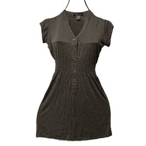 Rock LA Gray Short Sleeve Dress Size Small